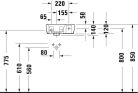 Duravit No.1 kis kézmosó mosdókagyló 360 mm