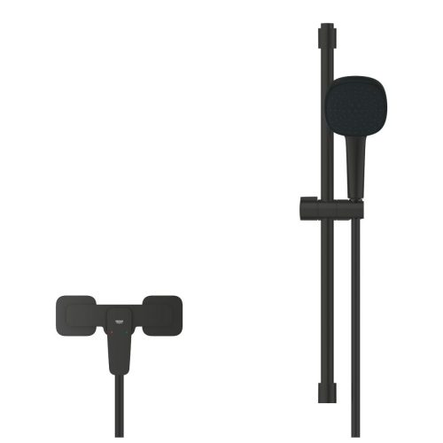 Grohe Cubeo zuhanycsaptelep zuhanyszettel Matt fekete