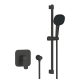 Grohe Cubeo Beépített zuhanycsaptelep + Tempesta 110 zuhanyrudas zuhanyszett Matt fekete