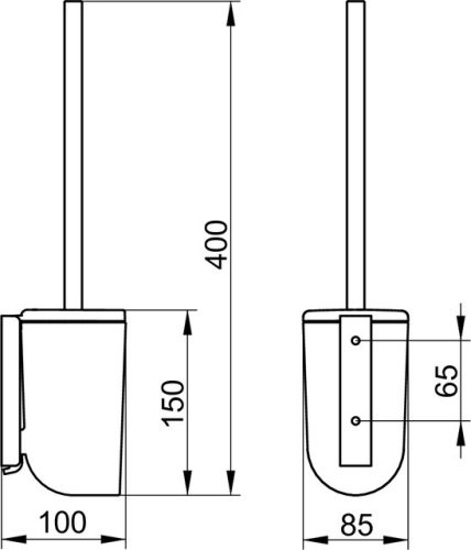 Keuco Elegance Fedeles Wc kefe tartó chrome