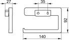 Keuco Moll Wc papír tartó chrome