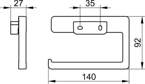 Keuco Moll Wc papír tartó chrome