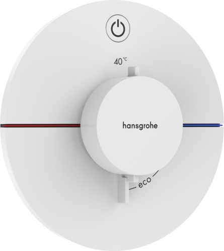 Hansgrohe ShowerSelect Comfort S Falsík alatti termosztát 1 funkciós Matt fehér 