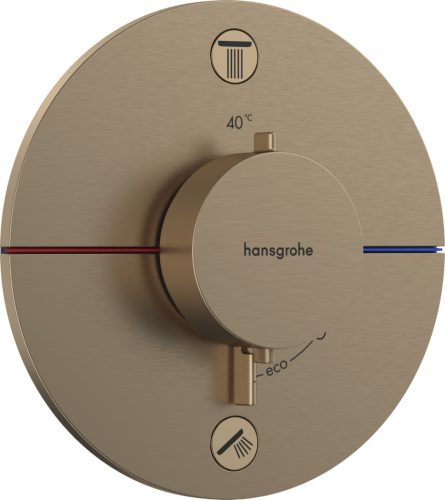 Hansgrohe ShowerSelect Comfort S Falsík alatti termosztát 2 funkciós Szálcsiszolt Bronz 