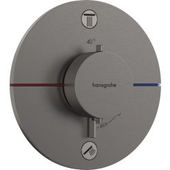   Hansgrohe ShowerSelect Comfort S Falsík alatti termosztát 2 funkciós Szálcsiszolt Fekete 