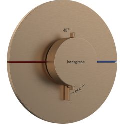   Hansgrohe ShowerSelect Comfort S Falsík alatti termosztát mennyiségszabályozóval Szálcsiszolt Bronz 