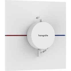   Hansgrohe ShowerSelect Comfort E Falsík alatti termosztát mennyiségszabályozóval Matt fehér 