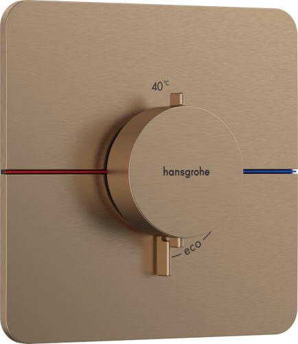 Hansgrohe ShowerSelect Comfort Q Falsík alatti termosztát mennyiségszabályozóval Szálcsiszolt Bronz 