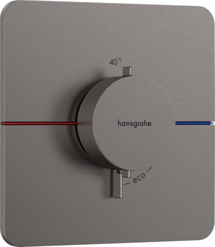 Hansgrohe ShowerSelect Comfort Q Falsík alatti termosztát mennyiségszabályozóval Szálcsiszolt Fekete 