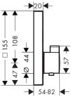 Hansgrohe ShowerSelect Termosztát falsík alatti szereléshez 1 fogyasztóhoz króm 