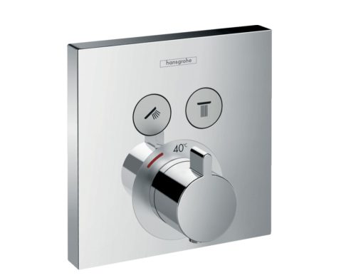 Hansgrohe ShowerSelect termosztát 2 fogyasztóhoz falsík alatti szereléshez chrome