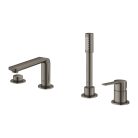 Grohe Lineare 4-lyukas peremre szerelhető kádcsaptelep Brushed Hard Graphite