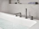 Grohe Lineare 4-lyukas peremre szerelhető kádcsaptelep Brushed Hard Graphite