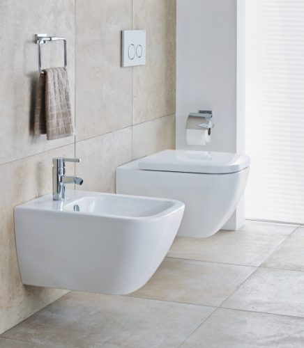 Duravit Happy D.2 Öblítőperem nélküli Duravit Rimless® fali WC
