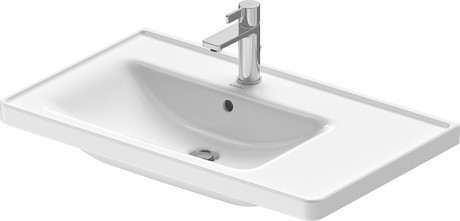 Duravit D-Neo Bútorral aláépíthető mosdókagyló asszimetrikus (balos) 800 mm