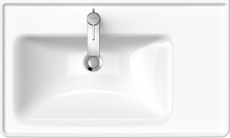 Duravit D-Neo Bútorral aláépíthető mosdókagyló asszimetrikus (balos) 800 mm