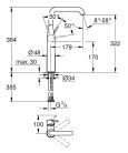 Grohe Essence Egykaros mosdócsaptelep XL lefolyógarnitúra nélkül króm