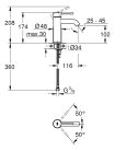 Grohe Essence Egykaros mosdócsaptelep S lefolyógarnitúra nélkül króm