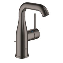   Grohe Essence Egykaros mosdócsaptelep M lefolyógarnitúrával Hard Graphite