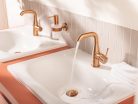 Grohe Essence Egykaros mosdócsaptelep M lefolyógarnitúrával Brushed Warm Sunset