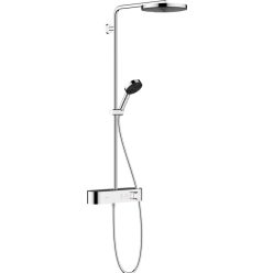   Hansgrohe Pulsify S Showerpipe 260 1 jet és ShowerTablet Select 400 króm 