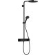 Hansgrohe Pulsify S Showerpipe 260 1 jet és ShowerTablet Select 400 Matt fekete 