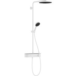   Hansgrohe Pulsify S Showerpipe 260 1 jet és ShowerTablet Select 400 Matt fehér 