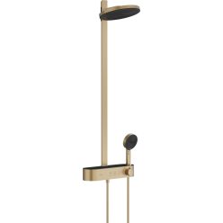   Hansgrohe Pulsify S Showerpipe 260 2 jet és ShowerTablet Select 400 Szálcsiszolt Bronz 