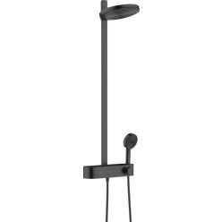   Hansgrohe Pulsify Zuhanyrendszer 260, 2 jet, és ShowerTablet Select 400 matt fekete