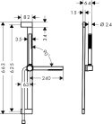 Hansgrohe Pulsify S Zuhanyszett 1jet EcoSmart 650 mm-es zuhanyrúddal króm 