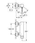 Grohe Essence Egykaros zuhanycsaptelep króm