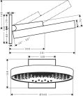 Hansgrohe Rainfinity Fejzuhany 360 3jet fali csatlakozóval króm 