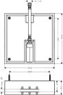 Hansgrohe Alaptest Raindance E 400 x 400 mm Air 1jet fejzuhanyhoz