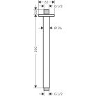 Hansgrohe Vernis Shape Mennyezeti csatlakozó 30 cm Matt fekete