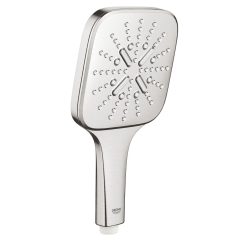  Grohe Rainshower SmartActive 130 Szögletes Zuhanyfej 3 féle vízsugárral SuperSteel