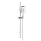 Grohe Rainshower SmartActive 130 Zuhanyszett 600mm-es Zuhanyrúddal szögletes zuhanyfejjel króm