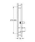 Grohe Rainshower SmartActive 900 mm-es zuhanyrúd Hard Graphite