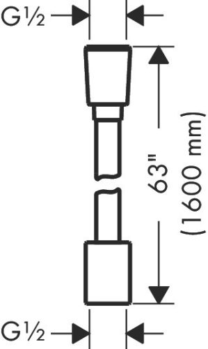 Hansgrohe Designflex Textilszálas zuhanytömlő 1.60m Polírozott Arany 