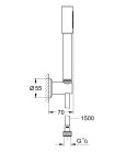 Grohe Sena Zuhanyszett Zuhanyfejjel zuhanytartóval és zuhanycsővel króm