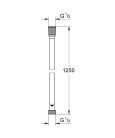 Grohe Silverflex Twistfree Zuhany gégecső 1250 mm Hard Graphite