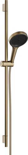 Hansgrohe Rainfinity Zuhanyszett 130 3jet S Puro 90cm-es zuhanyrúddal 1.60m-es zuhanytömlővel Szálcsiszolt Bronz