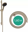 Hansgrohe Rainfinity Zuhanyszett 130 3jet S Puro 90cm-es zuhanyrúddal 1.60m-es zuhanytömlővel Szálcsiszolt Bronz