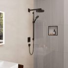 Hansgrohe Rainfinity Zuhanyszett 130 3jet S Puro 90cm-es zuhanyrúddal 1.60m-es zuhanytömlővel Matt Fekete