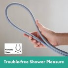 Hansgrohe Rainfinity Zuhanyszett 130 3jet S Puro 65cm-es zuhanyrúddal 1.60m-es zuhanytömlővel króm