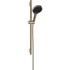   Hansgrohe Rainfinity Zuhanyszett 130 3jet S Puro 65cm-es zuhanyrúddal 1.60m-es zuhanytömlővel Szálcsiszolt Bronz