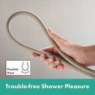 Hansgrohe Rainfinity Zuhanyszett 130 3jet S Puro 65cm-es zuhanyrúddal 1.60m-es zuhanytömlővel Szálcsiszolt Bronz