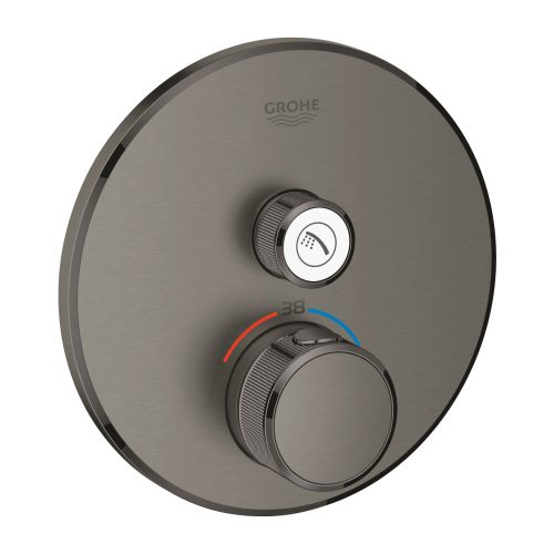 Grohe Grohtherm Smartcontrol Falsík alatti termosztátos csaptelep 1 utas kerek Brushed Hard Graphite 