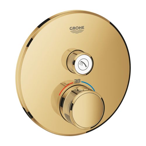 Grohe Grohtherm Smartcontrol Falsík alatti termosztátos csaptelep 1 utas kerek Cool Sunrise