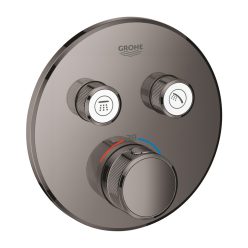   Grohe Grohtherm Smartcontrol Falsík alatti termosztátos csaptelep 2 utas kerek Hard Graphite 