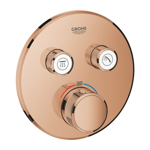 Grohe Grohtherm Smartcontrol Falsík alatti termosztátos csaptelep 2 utas kerek Warm Sunset